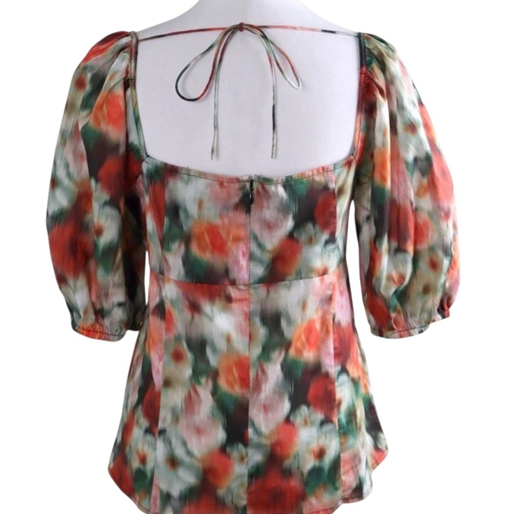 J. Crew Square Neck Top Liberty Hazy Days Fabric Size 6 - Picture 6 of 11